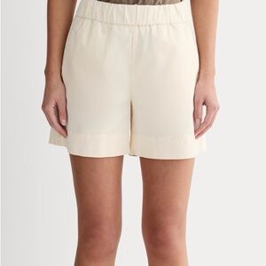 Everlane Cream High Waist Shorts